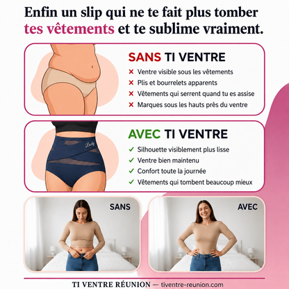 Slip gainant taille haute — maintien du ventre